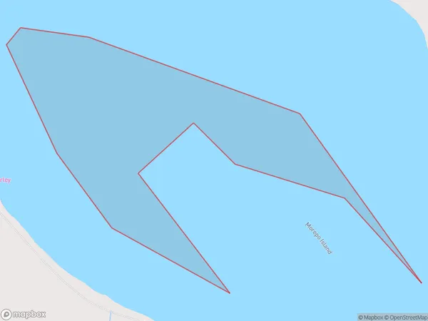 Moerepo Island, Otago Polygon Area Map