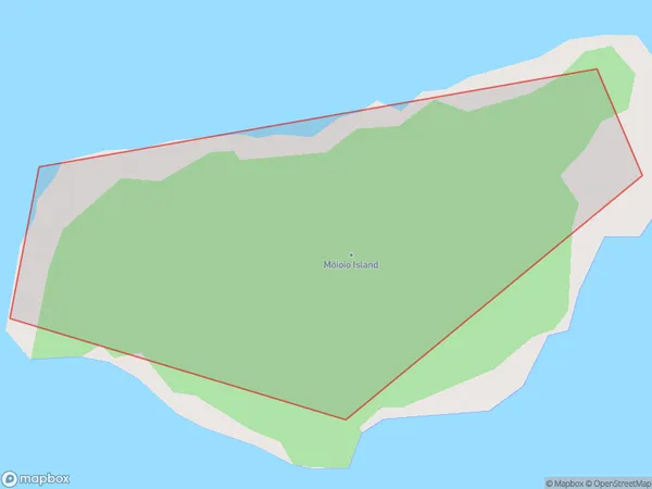 Moioio Island, Marlborough Polygon Area Map