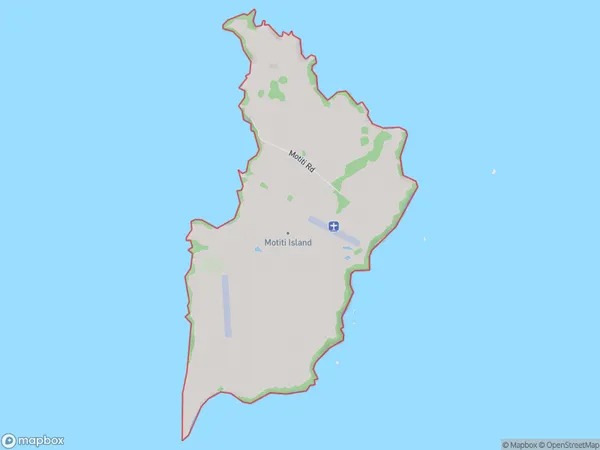 Motiti Island, Bay of Plenty Polygon Area Map