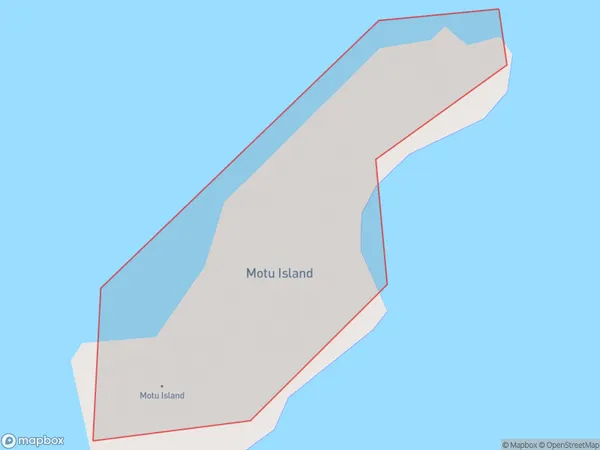 Motu Island, Tasman Polygon Area Map