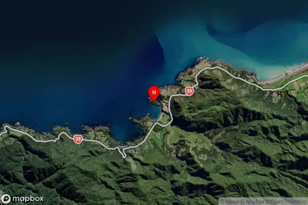 Motu Kaimeanui Island,Bay of Plenty Satellite Map