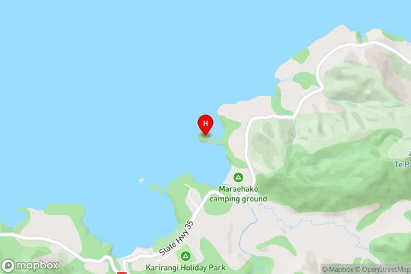 Motu Kaimeanui Island,Bay of Plenty Area Map