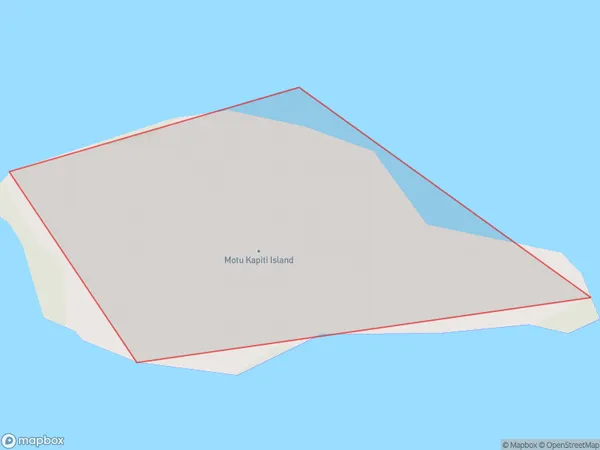 Motu Kapiti Island, Northland Polygon Area Map