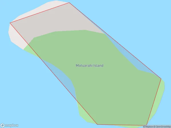 Motuarahi Island, Northland Polygon Area Map
