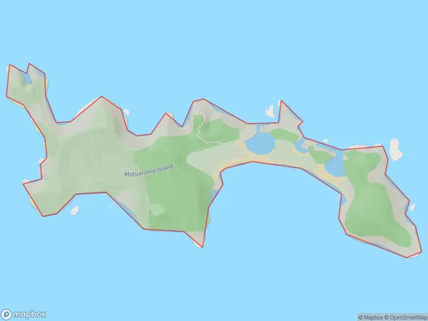 Motuarohia Island, Otago Polygon Area Map