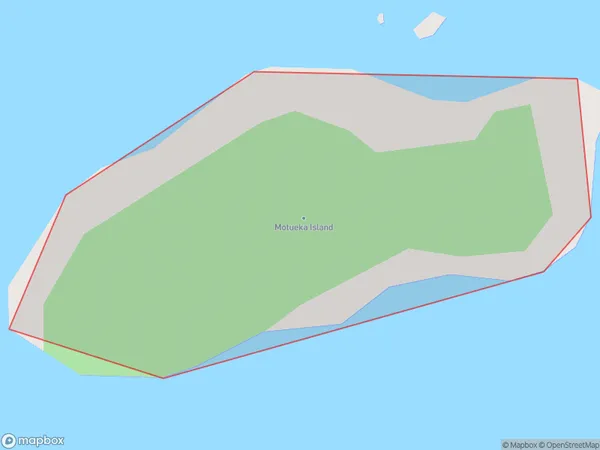 Motueka Island (Pigeon Island), Waikato Polygon Area Map