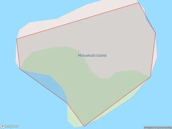 Motuekaiti Island, Northland Polygon Area Map