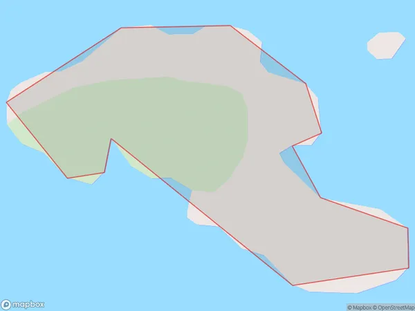 Motuharakeke Island, Auckland Polygon Area Map