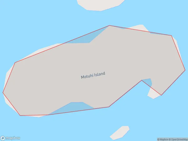 Motuhi Island, Northland Polygon Area Map