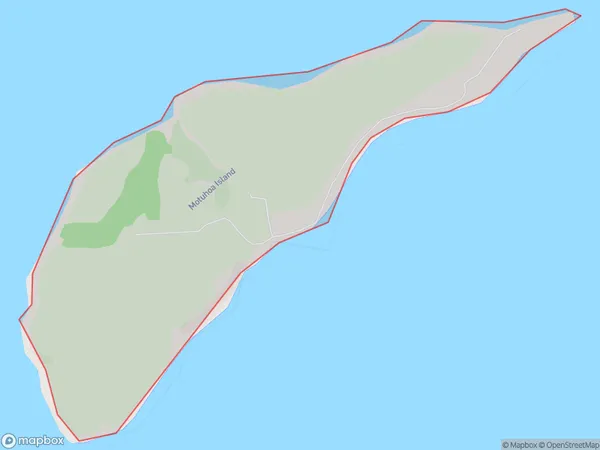 Motuhoa Island, Bay of Plenty Polygon Area Map