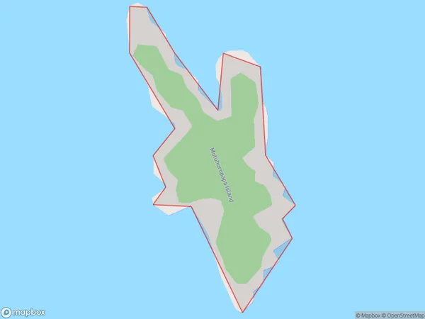 Motuhoropapa Island, Auckland Polygon Area Map