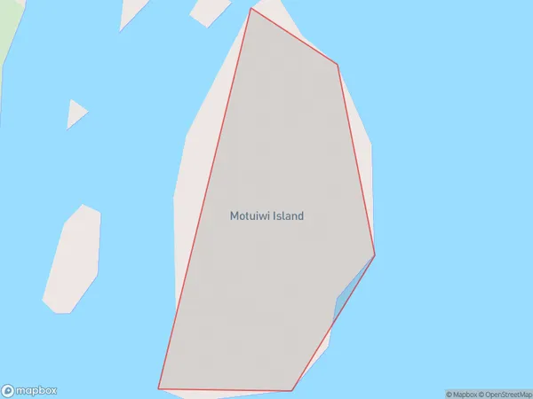 Motuiwi Island, Northland Polygon Area Map