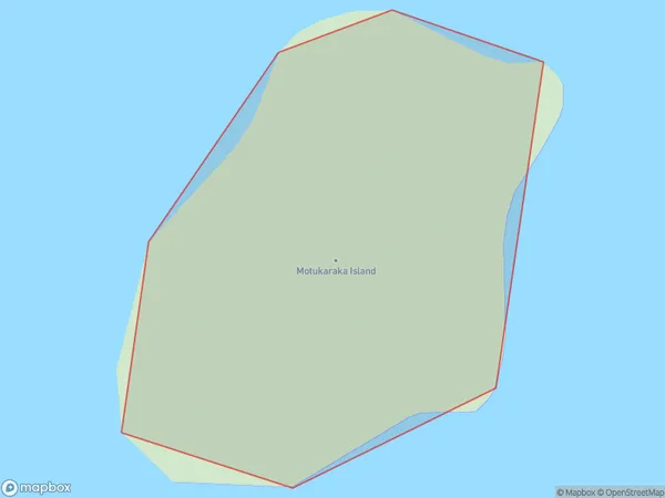 Motukaraka Island, Northland Polygon Area Map