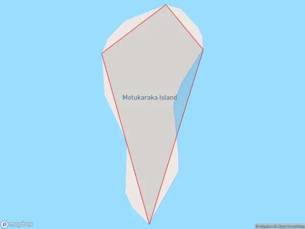 Motukaraka Island, Northland Polygon Area Map