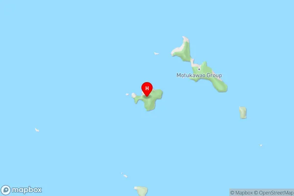 Motukaramarama Island (Bush Island),Waikato Area Map