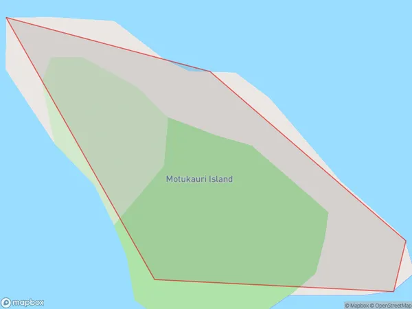 Motukauri Island, Northland Polygon Area Map