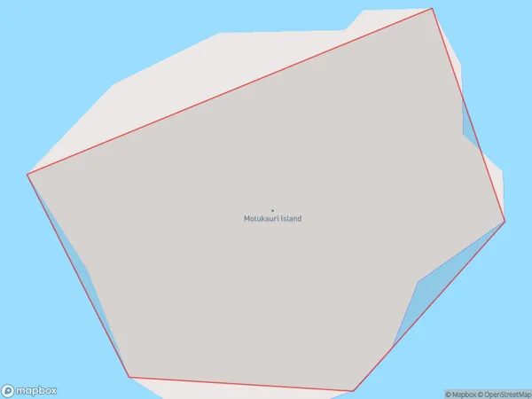 Motukauri Island, Northland Polygon Area Map