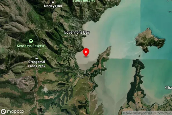 Governors Bay,Canterbury Satellite Map