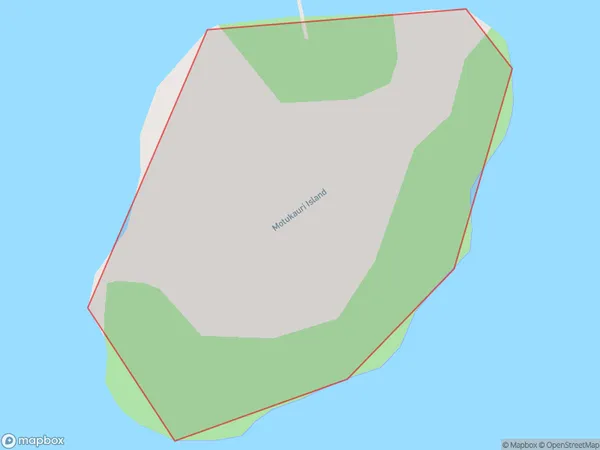 Motukauri Island, Northland Polygon Area Map