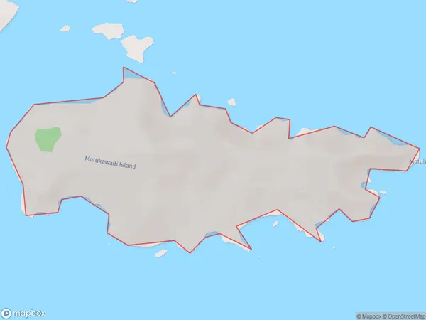 Motukawaiti Island / Step Island, Otago Polygon Area Map