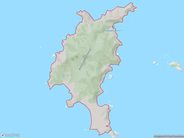 Motukawanui Island, Northland Polygon Area Map