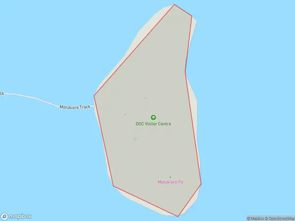 Motukiore Island, Northland Polygon Area Map