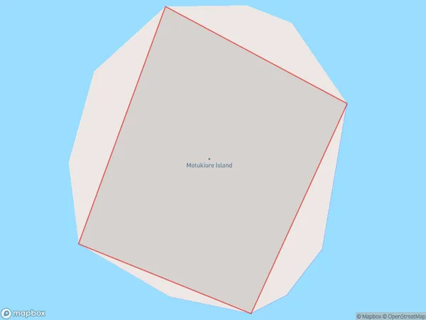 Motukiore Island, Northland Polygon Area Map