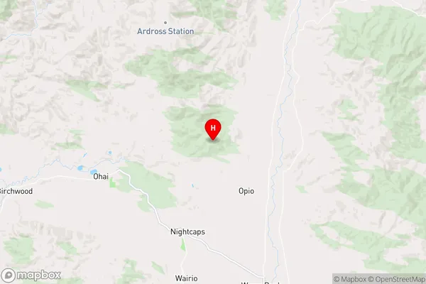 Gowan Hill,Southland Region Map