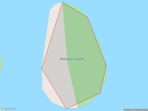 Motukopu Island, Waikato Polygon Area Map