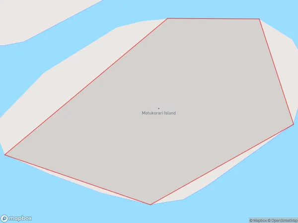 Motukorari Island, Northland Polygon Area Map