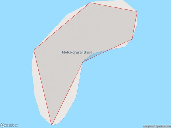 Motukorure Island / Centre Island, Otago Polygon Area Map