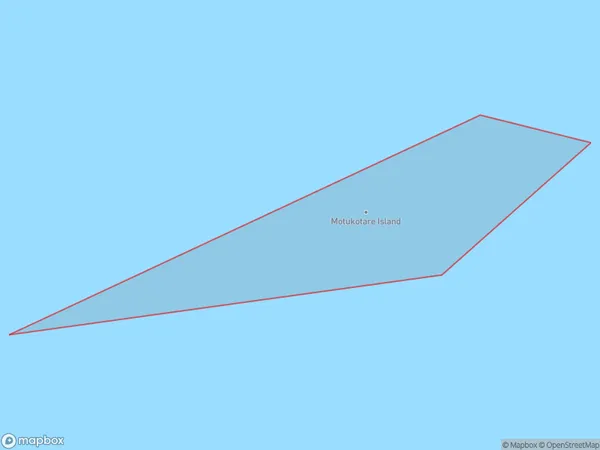 Motukotare Island, Bay of Plenty Polygon Area Map