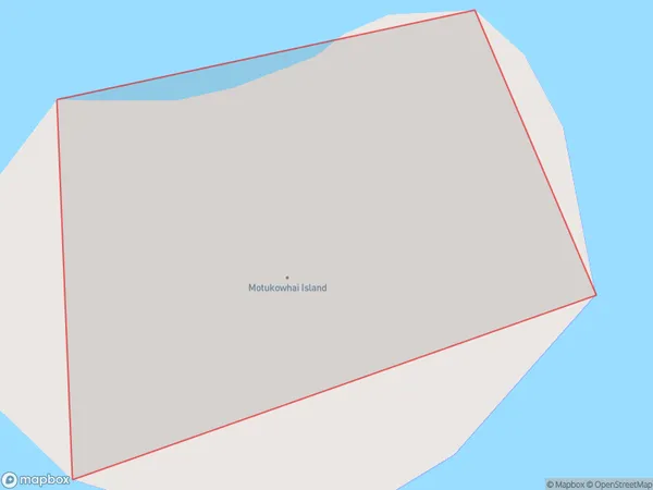 Motukowhai Island, Northland Polygon Area Map