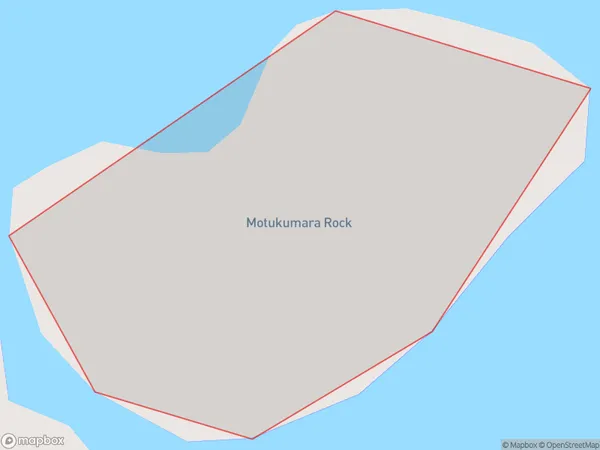 Motukumara Rock, Northland Polygon Area Map