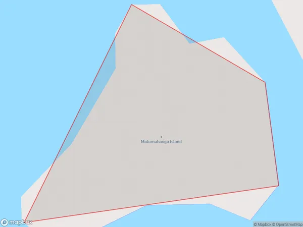 Motumahanga Island, Northland Polygon Area Map