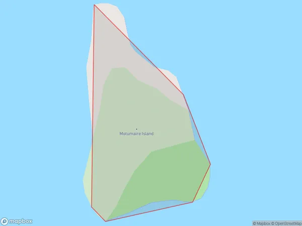 Motumaire Island, Northland Polygon Area Map