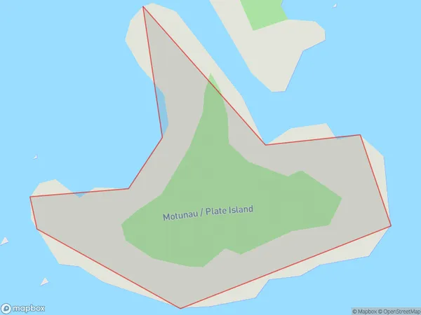 Motunau / Plate Island, Bay of Plenty Polygon Area Map