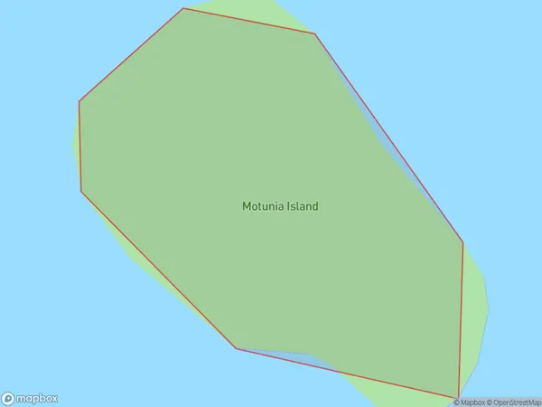 Motunuia Island, Waikato Polygon Area Map