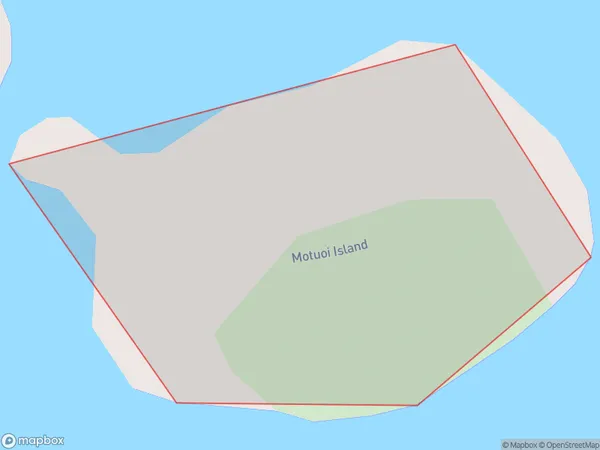 Motuoi Island, Northland Polygon Area Map