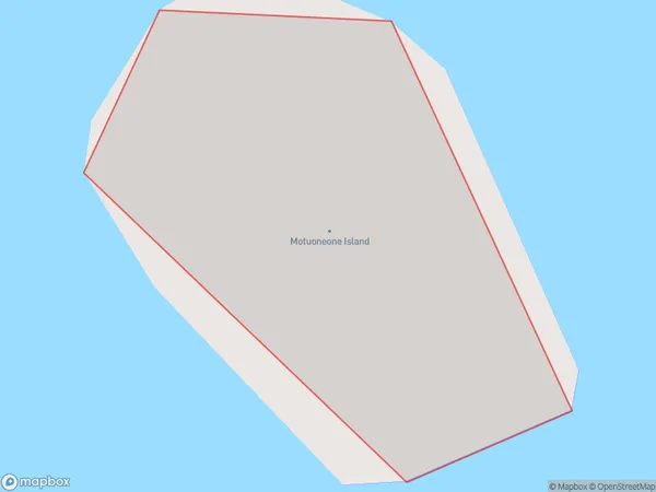 Motuoneone Island, Bay of Plenty Polygon Area Map