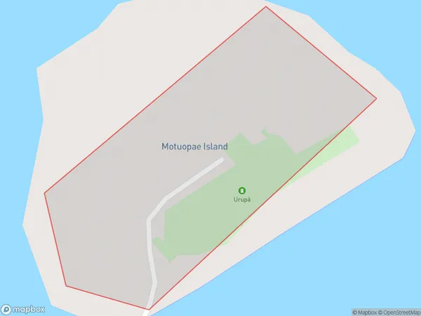 Motuopae Island / Peach Island, Bay of Plenty Polygon Area Map