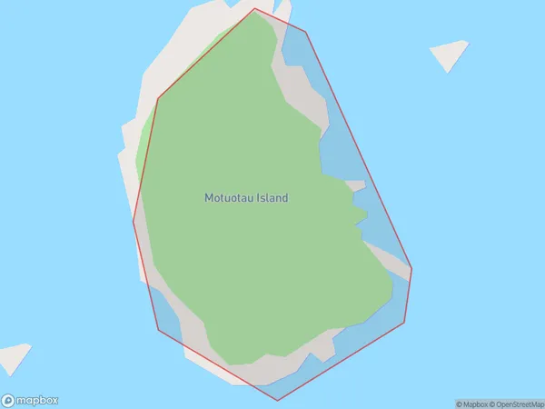 Motuotau Island, Otago Polygon Area Map