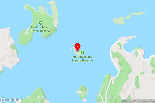 Motuotu Island,Bay of Plenty Area Map