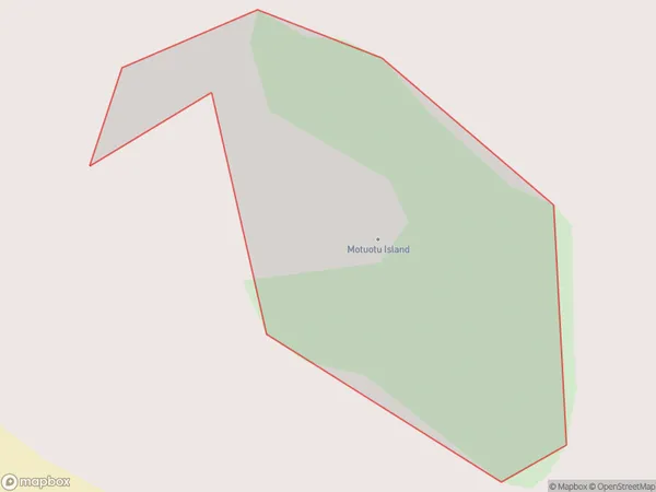 Motuotu Island, Bay of Plenty Polygon Area Map