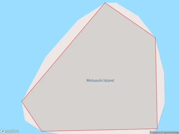 Motuouhi Island, Northland Polygon Area Map