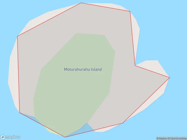 Moturahurahu Island, Northland Polygon Area Map