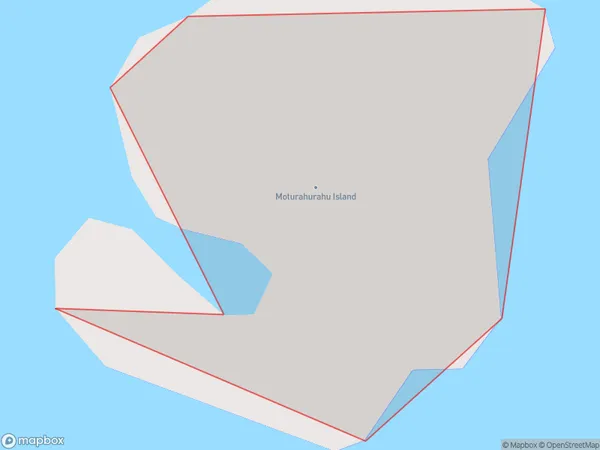 Moturahurahu Island, Northland Polygon Area Map