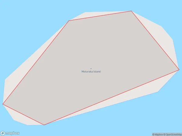 Moturaka Island, Northland Polygon Area Map