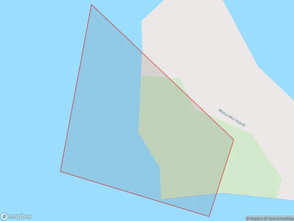 Moturako Island, Auckland Polygon Area Map