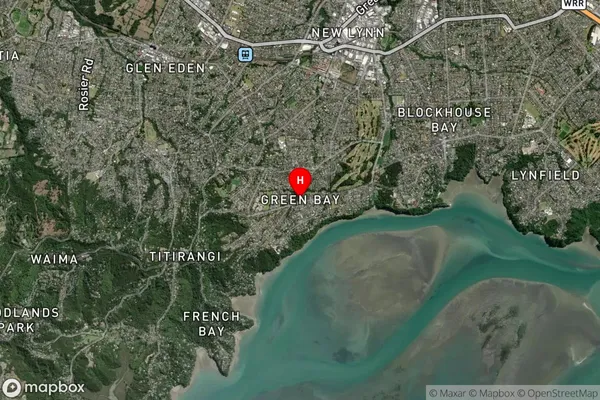 Green Bay,Auckland Satellite Map